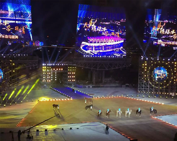  2012第二屆內蒙古鄂爾多斯國際那達慕大會-雷凌LED彩幕屏